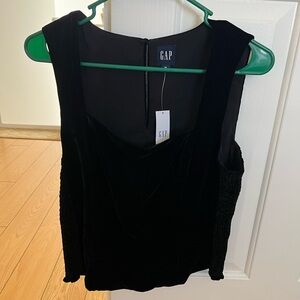 GAP Women's Sleeveless Velvet Blouse